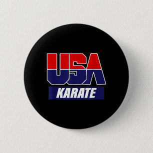 Karate Martial Arts 2021 USA Team Button