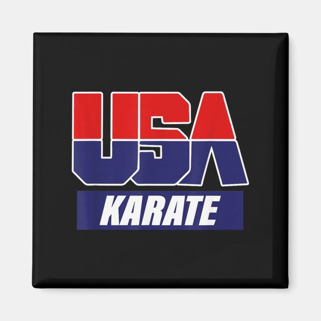 Karate Martial Arts 2021 USA Team Magnet (Vorne)
