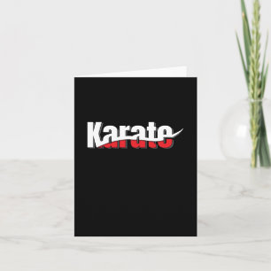 Karate Martial Arts Abstrakt Swish Karte