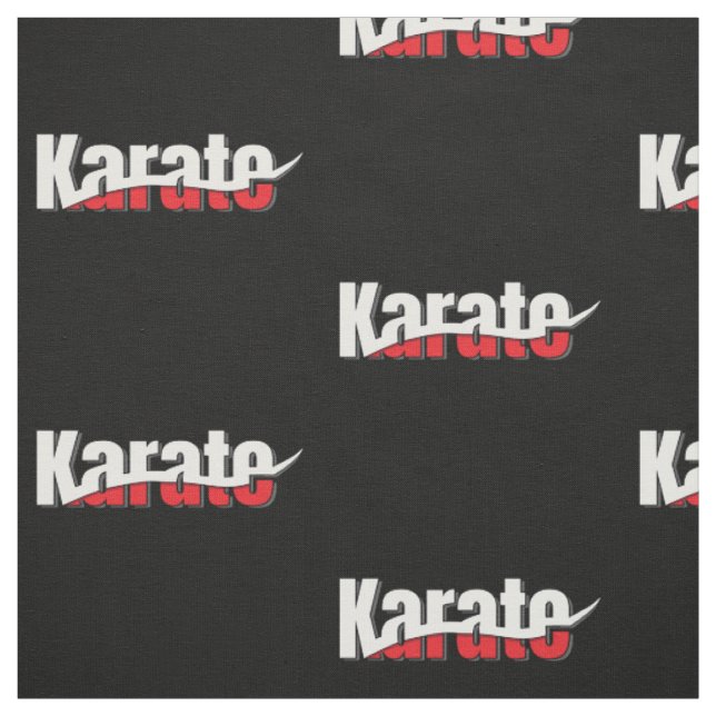 Karate Martial Arts Abstrakt Swish Stoff (Muster)