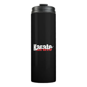 Karate Martial Arts Abstrakt Swish Thermosbecher
