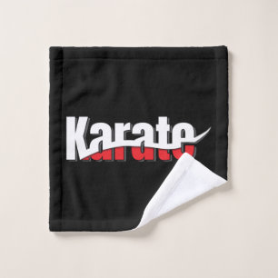 Karate Martial Arts Abstrakt Swish Waschlappen