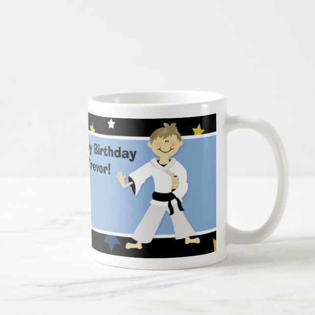 KARATE MARTIAL ARTS BOY Foto Tasse (Rechts)