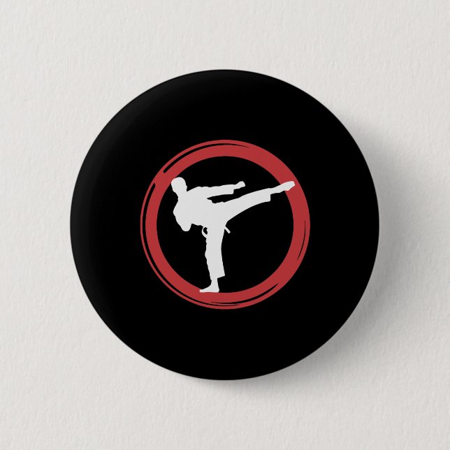 Karate Martial Arts Essence Button (Vorderseite)