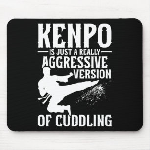 Karate Martial Arts Girl Lady Kenpo School Fighter Mousepad