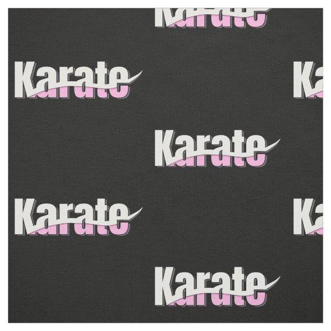 Karate Martial Arts Girly Pink Stoff (Muster)