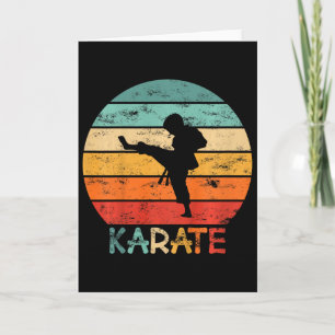 Karate Martial Arts Grunge Motiv für Kinder Ein kl Karte