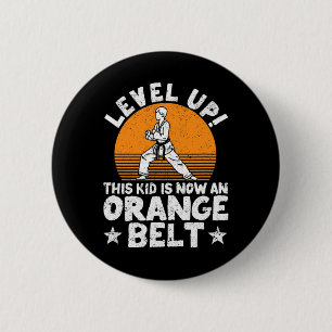 Karate Martial Arts Level hoch dieses Kids ist jet Button