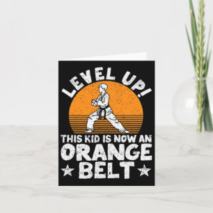Karate Martial Arts Level hoch dieses Kids ist jet Karte