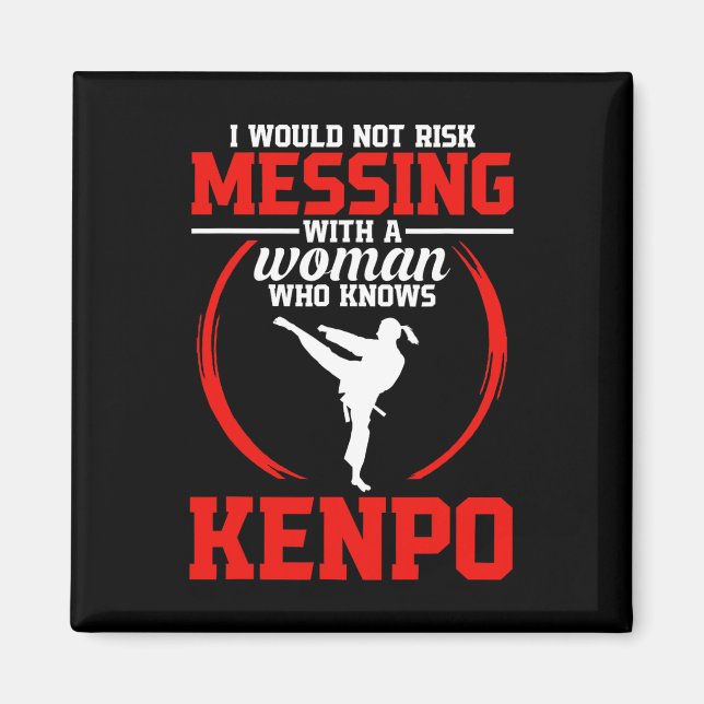 Karate Martial Arts nicht riskieren Kenpo School F Magnet (Vorne)