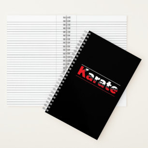 Karate Martial Arts Red Notizbuch