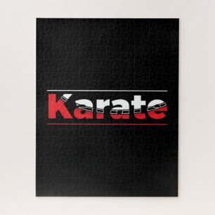 Karate Martial Arts Red Puzzle