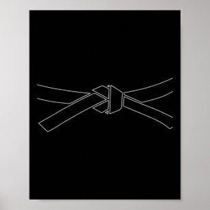 Karate Martial Arts Taekwondo Schwarzgurtel Kickbo Poster