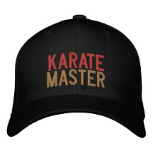 Karate Master bestickte Baseballkappe