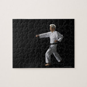 Karate Master Demonstration, Studio Shot Puzzle