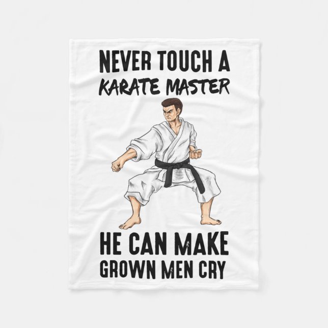 Karate Master Martial Arts Quotes Funny Gift T Shi Fleecedecke (Vorderseite)