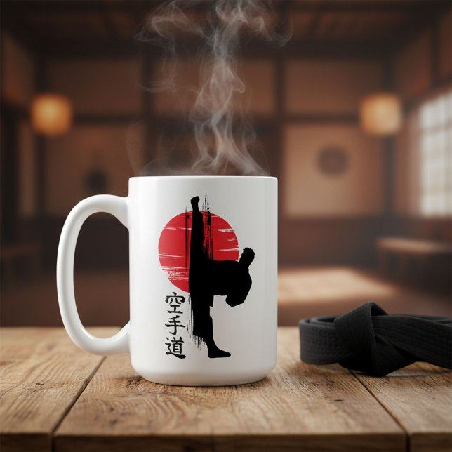 Karate Mawashi geri  Kaffeetasse (Von Creator hochgeladen)
