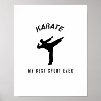 Karate meine beste Sportart aller Zeiten Poster