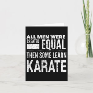 Karate Men Martial Arts Sensei Funny Statement für Karte