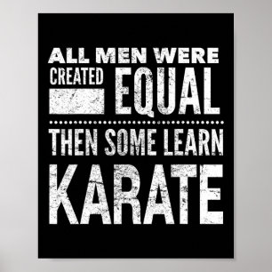 Karate Men Martial Arts Sensei Funny Statement für Poster