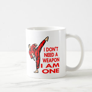 Karate, MIXED MARTIAL ARTS, BIN ICH eine Waffe Tasse