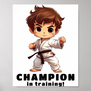 Karate-Mode-T-Shirt  Poster