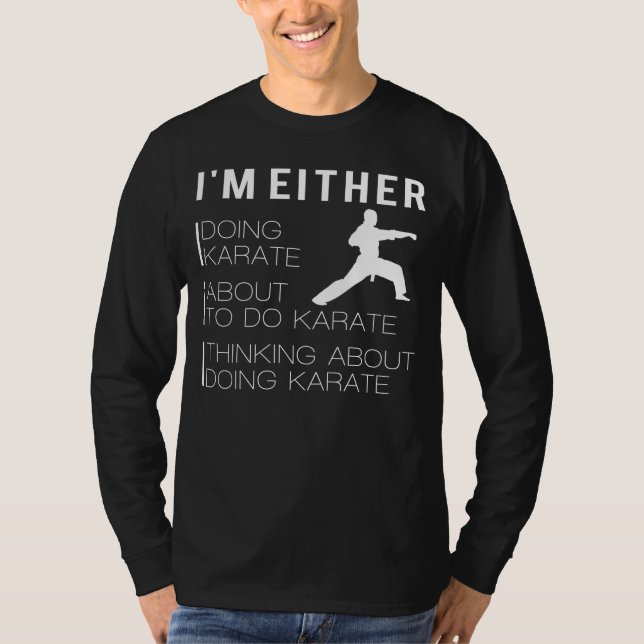 Karate-Modus: Funny Martial Arts T - Shirt (Vorderseite)