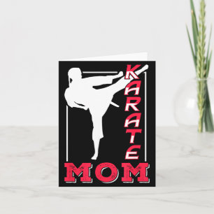 Karate-Mutter-Trainergürtel Kampfsportkämpferin Mu Karte