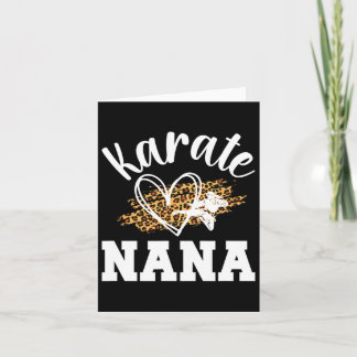 Karate Nana Leopard Karate Nana Grandma 1 Karte