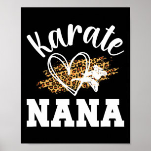 Karate Nana Leopard Karate Nana Grandma 1 Poster
