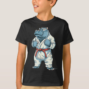 Karate Nilpferd Tier MMA Taekwondo Kampfsport T-Shirt