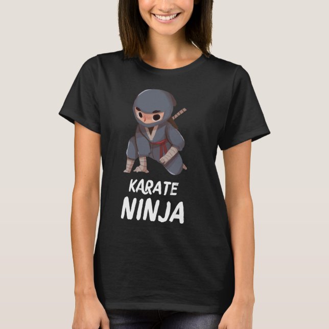 Karate Ninja Boy Funny Martial Arts Sports T-Shirt (Vorderseite)