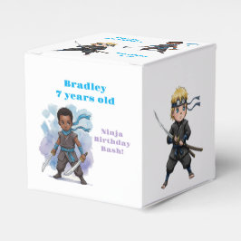 Karate Ninja Boys Geburtstagsbash Geschenkschachtel
