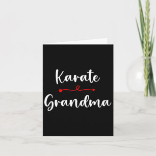 Karate Oma Karate Sport Lover Mütter Day Karte