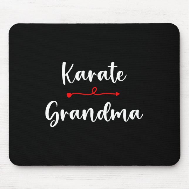 Karate Oma Karate Sport Lover Mütter Day Mousepad (Vorne)