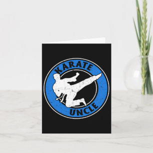 Karate Onkel Karate Kämpfer Onkel Karate Kämpfer Karte