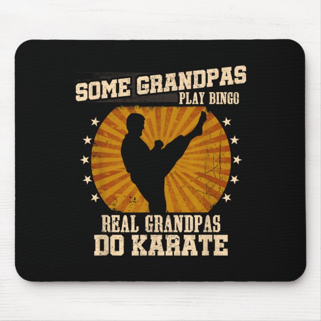 Karate-Opa-Shirt - Wahre Opas machen Karate Mousepad (Vorne)