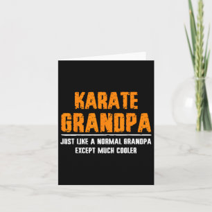 Karate Opa Vatertag - Großvater Männer Karte
