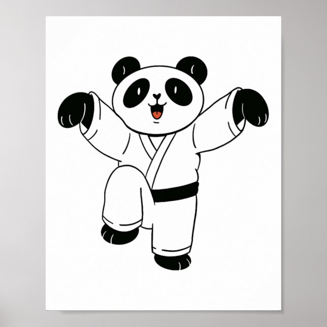 Karate Panda Crane Kick Poster (Vorne)