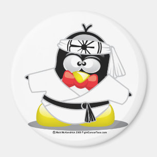 Karate-Pinguin Magnet