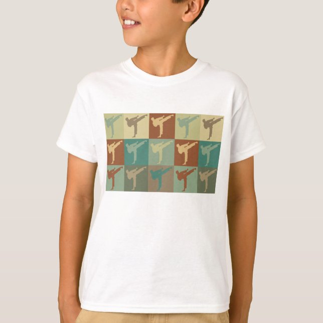 Karate-Pop-Kunst T-Shirt (Vorderseite)