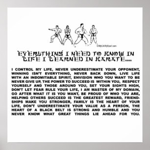 KARATE POSTER