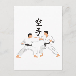 Karate Postkarte
