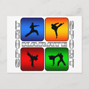 Karate Postkarte