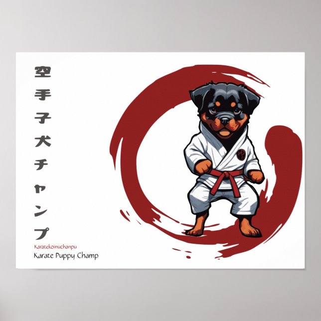 Karate Puppy Champ Poster (Vorne)