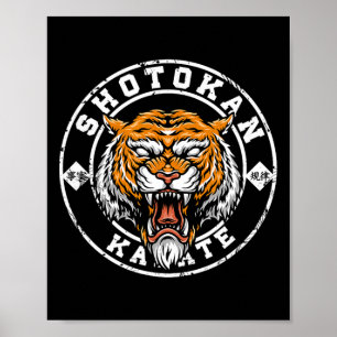 Karate Retro Shotokan Vintager Geschenkfan Karate Poster