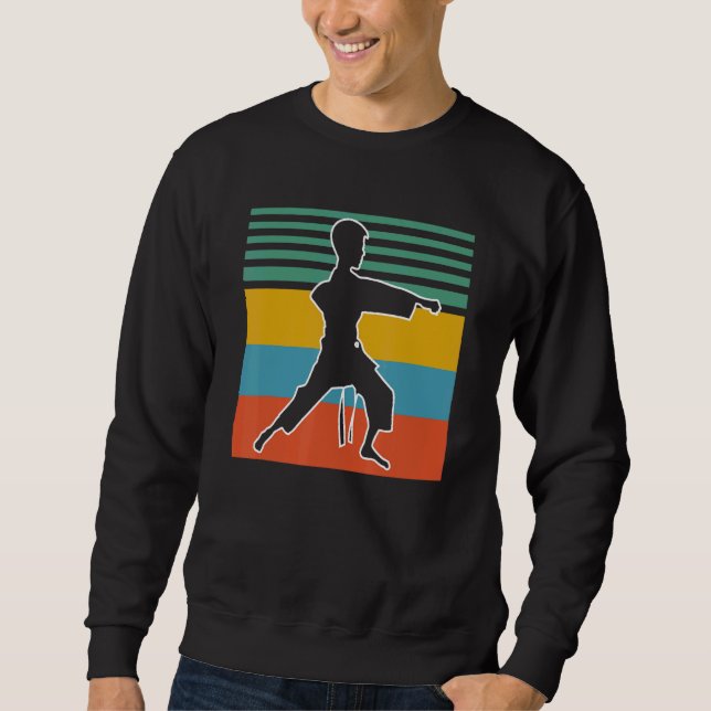 Karate Retro Sunset Karate Sweatshirt (Vorderseite)