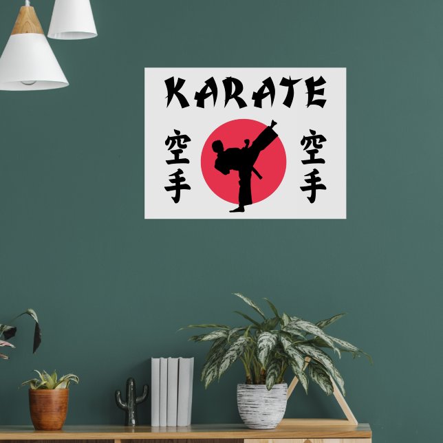 Karate Rising Sun Poster (Wohnzimmer 1)