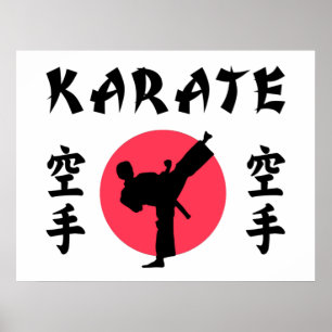 Karate Rising Sun Poster