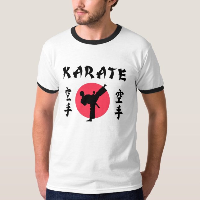 Karate Rising Sun T - Shirt (Vorderseite)